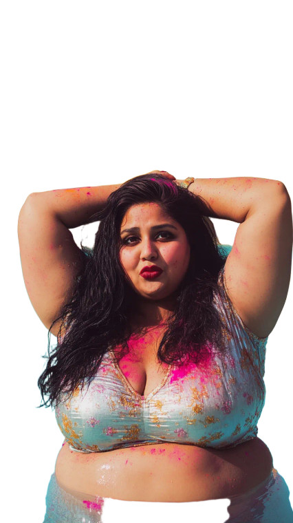 Desi Woman Pool Party Vinyl Car Decal Sticker – Waterproof & UV-Resistant 4.0"