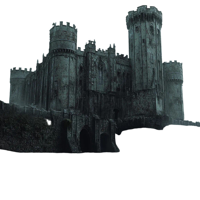 Desolate English Castle Vinyl Car Decal Sticker – Waterproof & UV-Resistant 4.0"