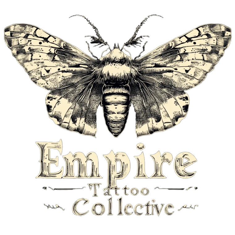 Empire Tattoo Death Moth Vinyl Car Decal Sticker – Waterproof & UV-Resistant 4.0"