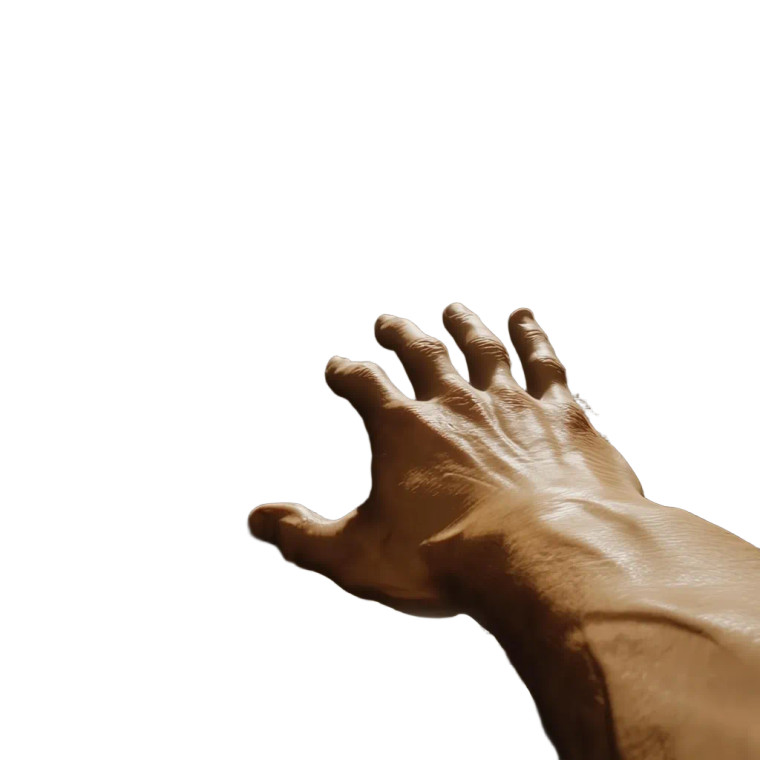 First Person Hand Grab Vinyl Car Decal Sticker – Waterproof & UV-Resistant 4.0"