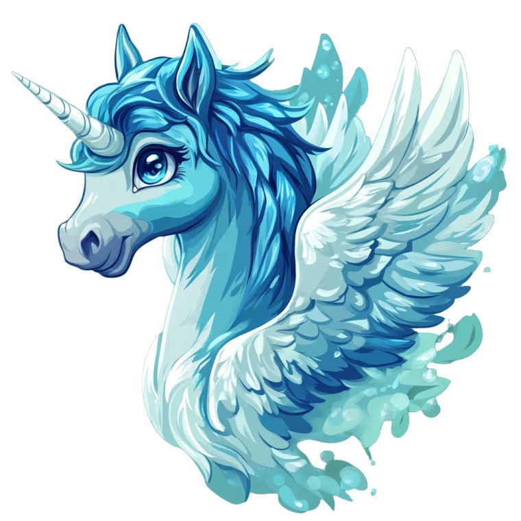 Flying Horse Avatar Vinyl Car Decal Sticker – Waterproof & UV-Resistant 4.0"