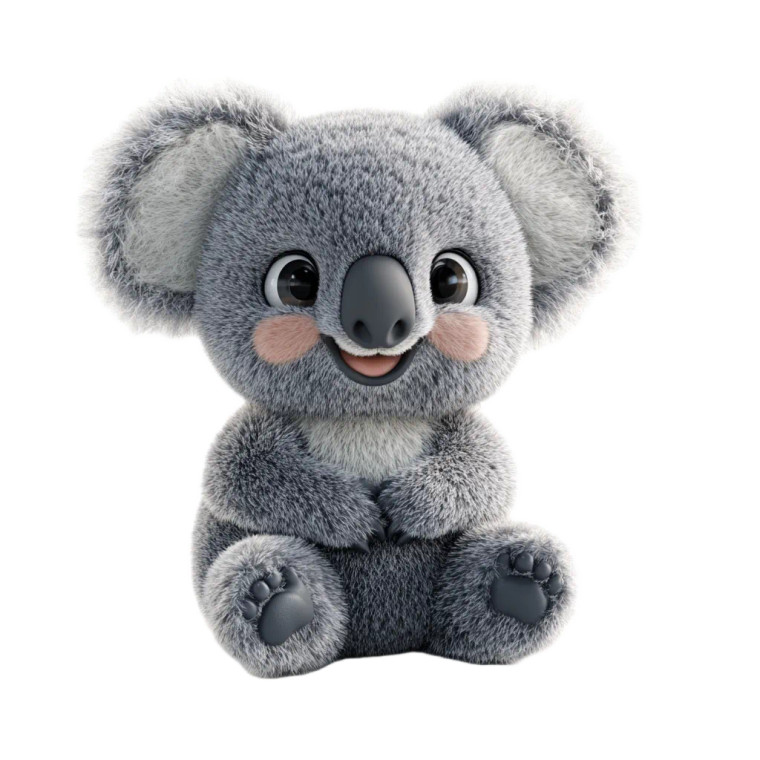 3D Koala Teddy Bear Vinyl Car Decal Sticker – Waterproof & UV-Resistant 4.0"