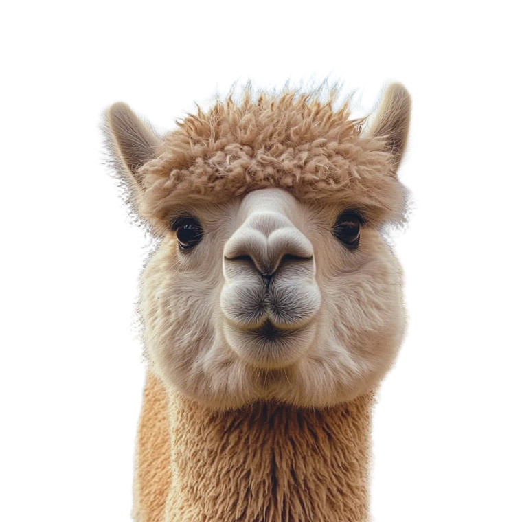 Alpaca Close Up Vinyl Car Decal Sticker – Waterproof & UV-Resistant 4.0"