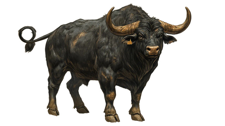 Angry Bull Character Sheet Vinyl Car Decal Sticker – Waterproof & UV-Resistant 7.14"