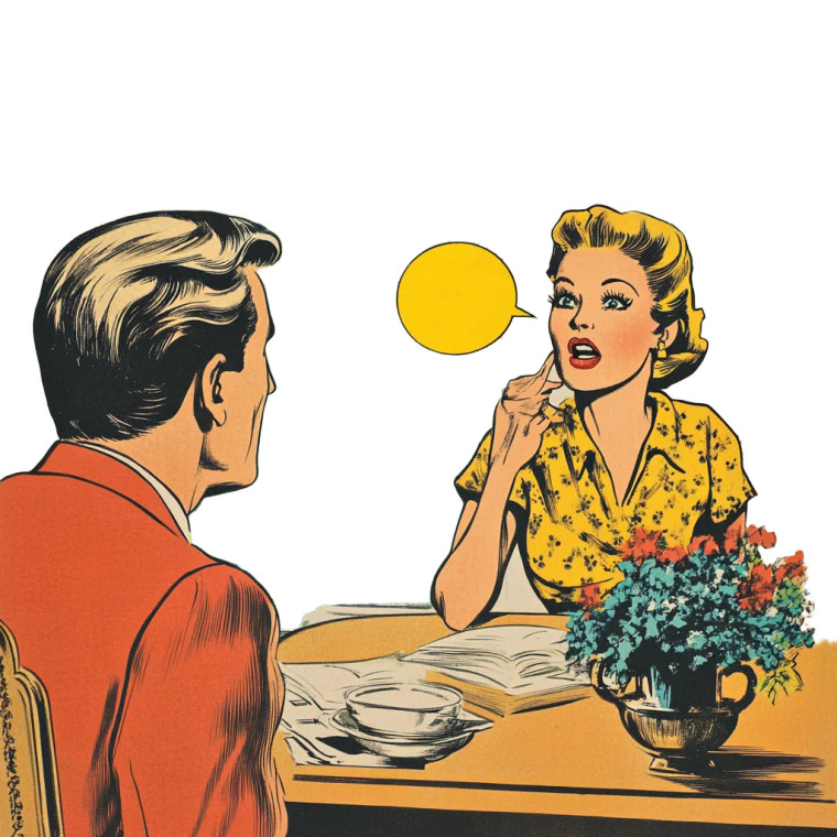 Art Deco Comic Home Vinyl Car Decal Sticker – Waterproof & UV-Resistant 4.0"