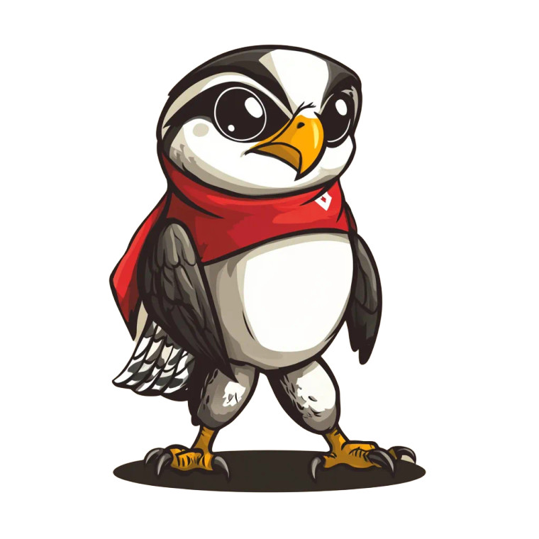 Asian Minifootball Falcon Mascot Vinyl Car Decal Sticker – Waterproof & UV-Resistant 4.0" Asian Minifootball Falcon Mascot Vinyl Car Decal Sticker – Waterproof & UV-Resistant 4.0"