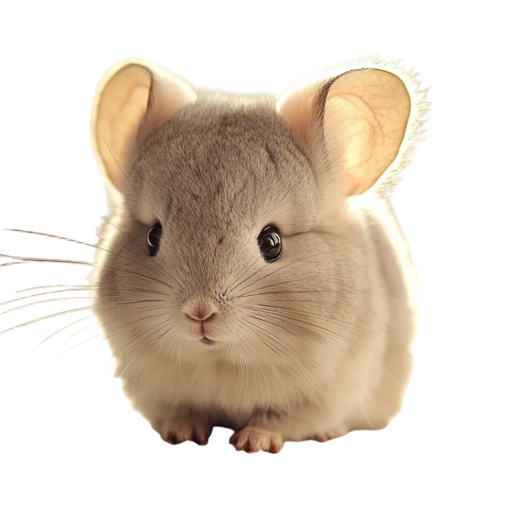 Baby Chinchilla Close Up Vinyl Car Decal Sticker – Waterproof & UV-Resistant 4.0"