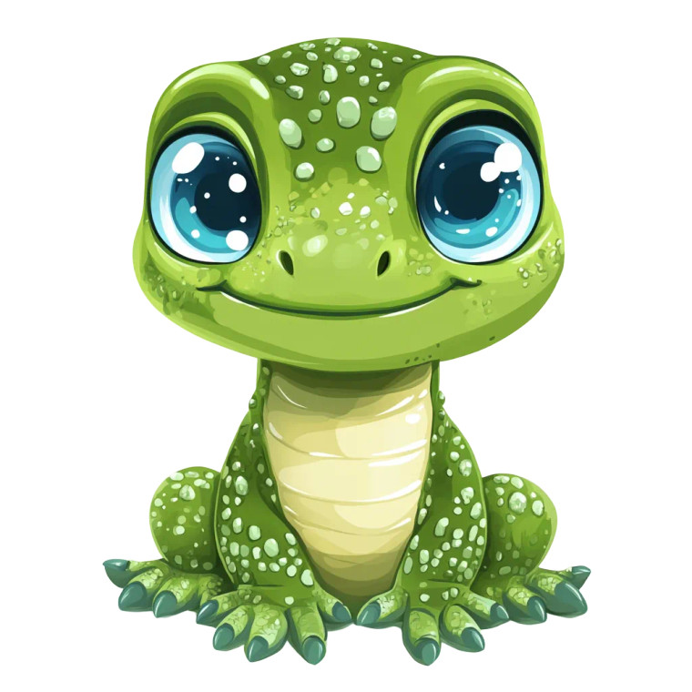 Baby Komodo Dragon Avatar Vinyl Car Decal Sticker – Waterproof & UV-Resistant 4.0"