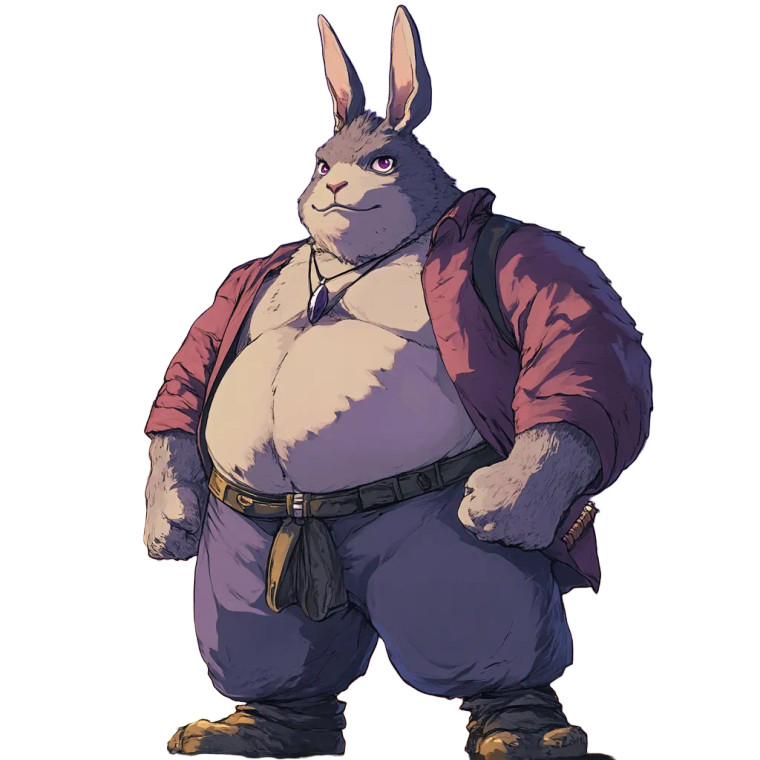 Big Chungus Dnd Fighter Vinyl Car Decal Sticker – Waterproof & UV-Resistant 4.0"