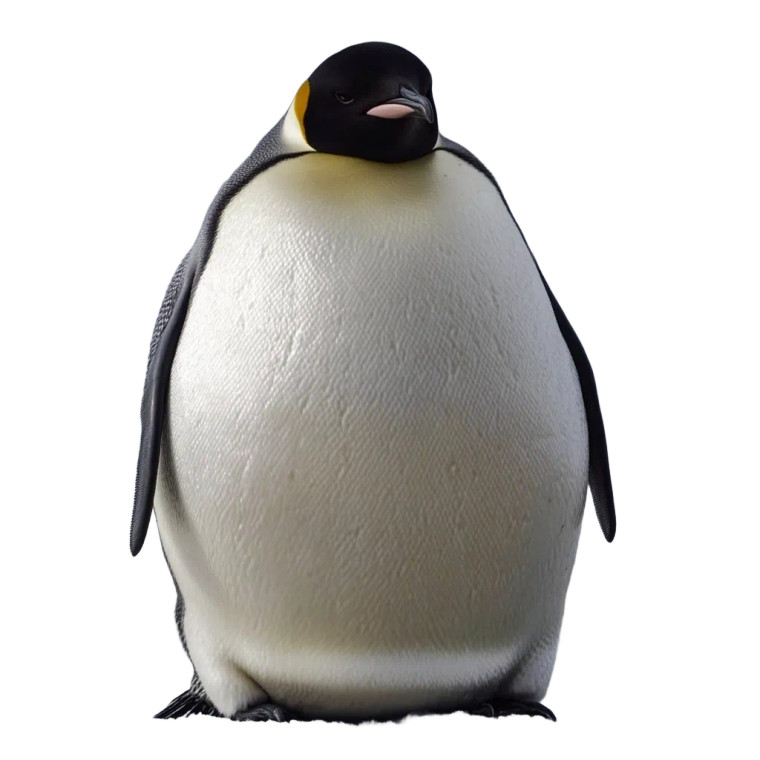 Bloated Penguin Quandary Vinyl Car Decal Sticker – Waterproof & UV-Resistant 4.0"