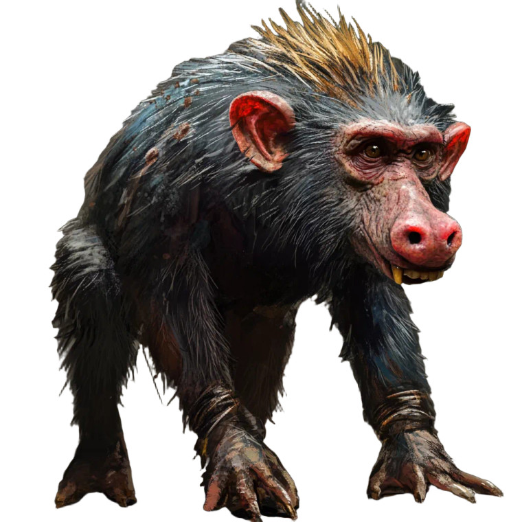 Boar Monkey Hybrid Vinyl Car Decal Sticker – Waterproof & UV-Resistant 4.0"