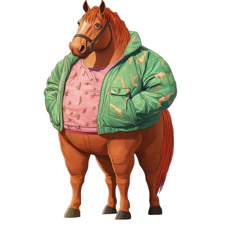 Bojack Louie Anderson Vinyl Car Decal Sticker – Waterproof & UV-Resistant 4.0"