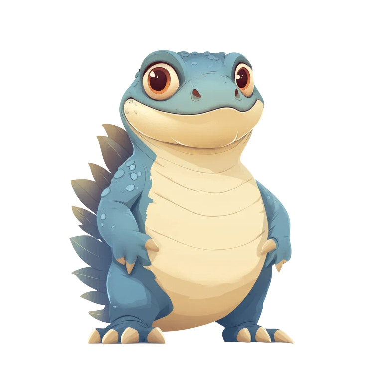 Cartoon Iguana Character Vinyl Car Decal Sticker – Waterproof & UV-Resistant 4.0"