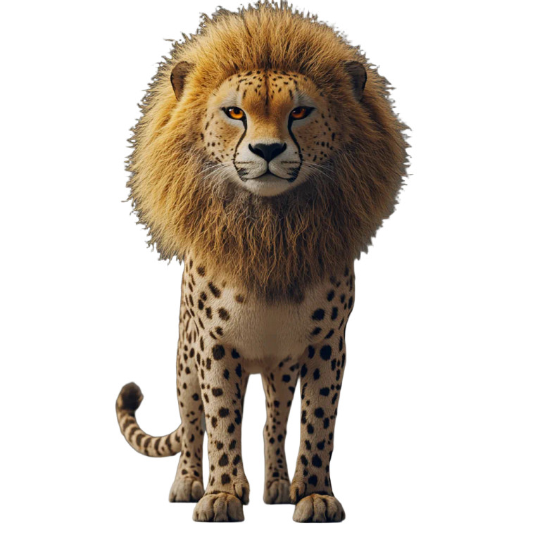 Cheetah Lion Mane 3D Vinyl Car Decal Sticker – Waterproof & UV-Resistant 4.0"