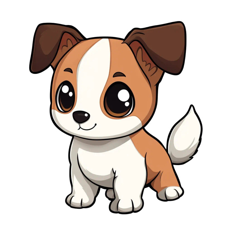 Chibi Puppy Ear Colors Vinyl Car Decal Sticker – Waterproof & UV-Resistant 4.0"