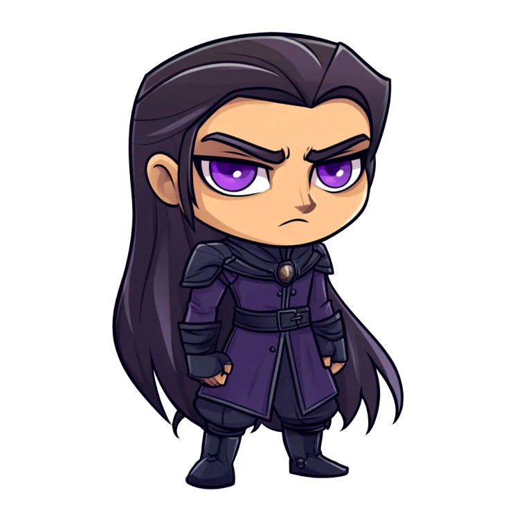 Chibi Sorcerer Villain Vinyl Car Decal Sticker – Waterproof & UV-Resistant 4.0" Chibi Sorcerer Villain Vinyl Car Decal Sticker – Waterproof & UV-Resistant 4.0"