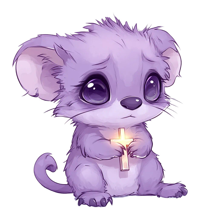 Chibi Tasmanian Holy Cross Vinyl Car Decal Sticker – Waterproof & UV-Resistant 4.0"