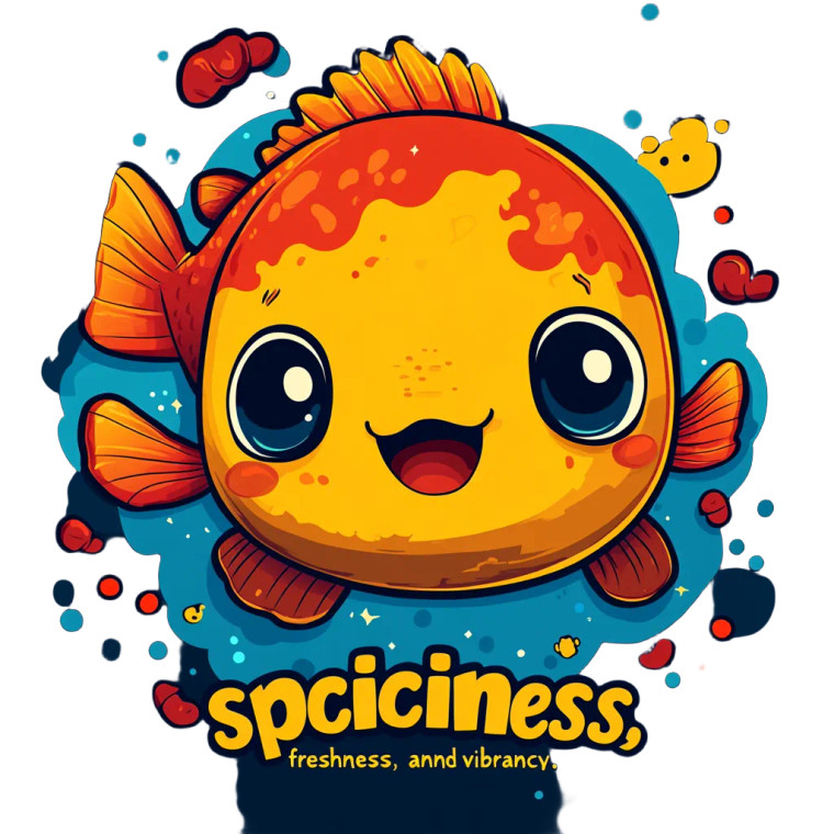 Chubby Fish Logo Vinyl Car Decal Sticker – Waterproof & UV-Resistant 4.0"