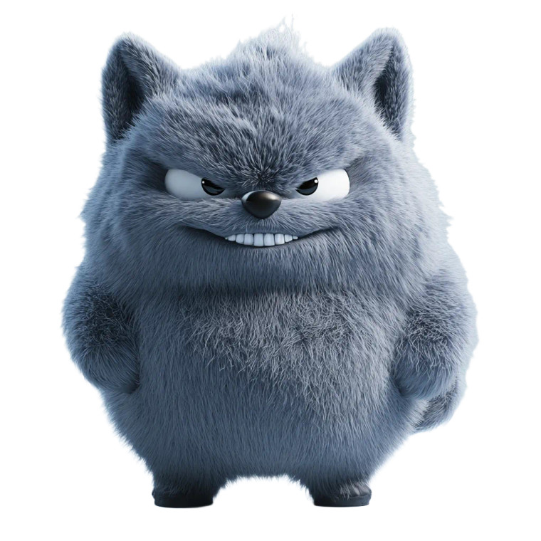 Chubby Furry Wolf Plush Vinyl Car Decal Sticker – Waterproof & UV-Resistant 4.0" Chubby Furry Wolf Plush Vinyl Car Decal Sticker – Waterproof & UV-Resistant 4.0"