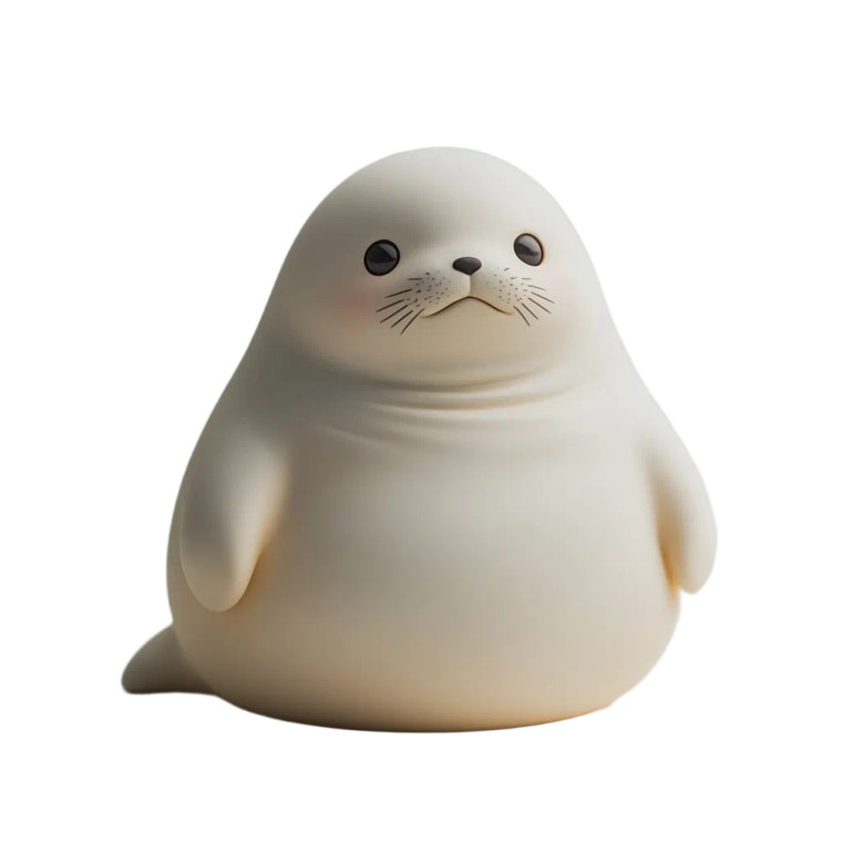 Chubby Seal Nendoroid Vinyl Car Decal Sticker – Waterproof & UV-Resistant 4.0"