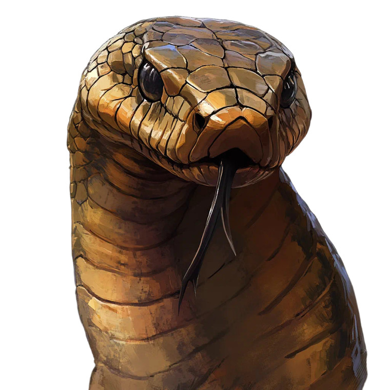 Cobra Hood Stare Vinyl Car Decal Sticker – Waterproof & UV-Resistant 4.0"