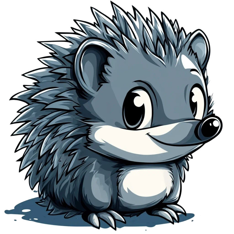 Cool Hedgehog Anime Front Vinyl Car Decal Sticker – Waterproof & UV-Resistant 4.0"