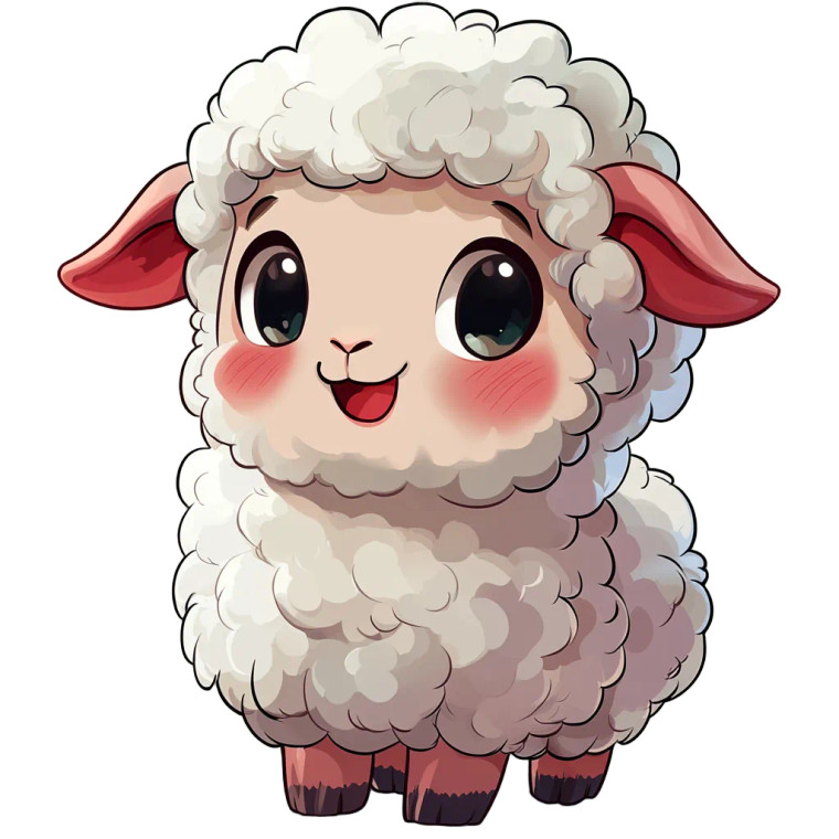 Crying Sheep Emoji Vinyl Car Decal Sticker – Waterproof & UV-Resistant 4.0"