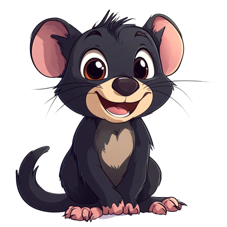 Cute 2D Tasmanian Devil Vinyl Car Decal Sticker – Waterproof & UV-Resistant 4.0"