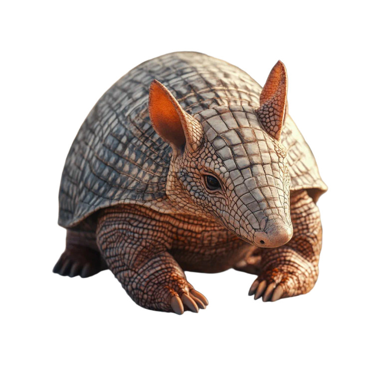 Cute Armadillo Wooden Deck Vinyl Car Decal Sticker – Waterproof & UV-Resistant 4.0"
