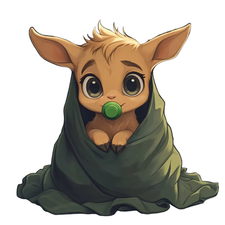 Cute Baby Goat Blanket Vinyl Car Decal Sticker – Waterproof & UV-Resistant 4.0"