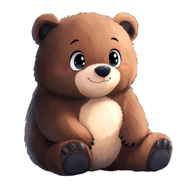 Cute Bear Watercolor Children Vinyl Car Decal Sticker – Waterproof & UV-Resistant 4.0"