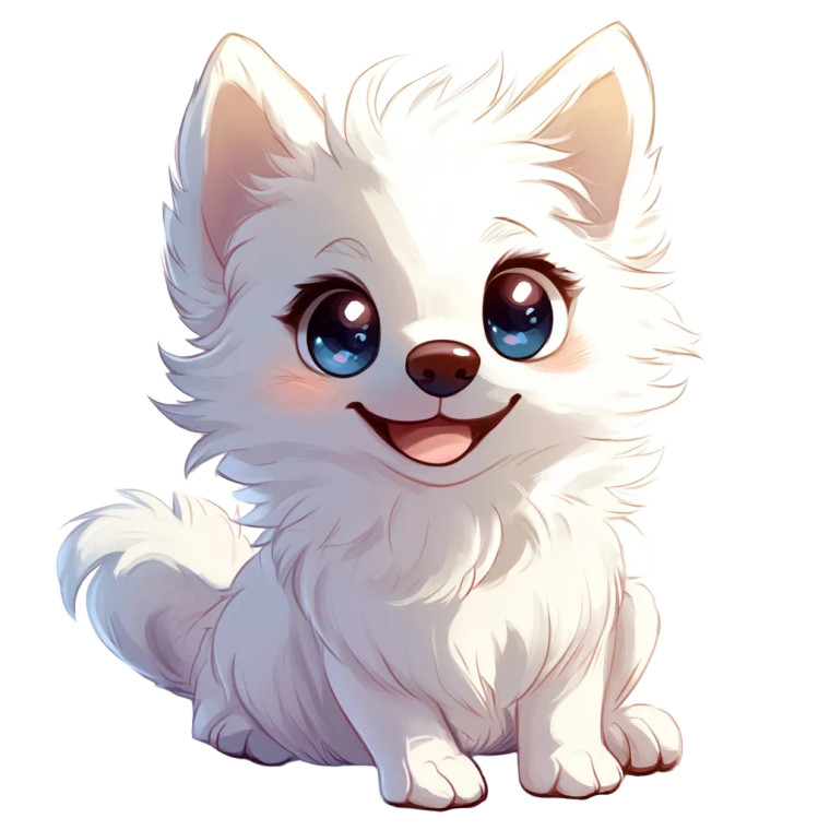 Cute Blushing Puppy Chibi Vinyl Car Decal Sticker – Waterproof & UV-Resistant 4.0"