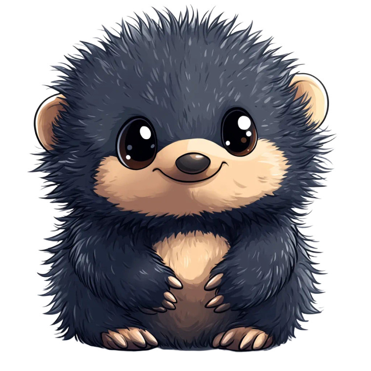 Cute Echidna Cartoon Sticker Vinyl Car Decal Sticker – Waterproof & UV-Resistant 4.0"