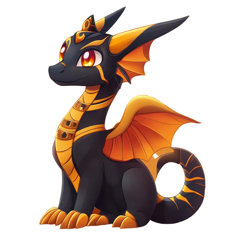 Cute Egyptian Dragon Vinyl Car Decal Sticker – Waterproof & UV-Resistant 4.0"