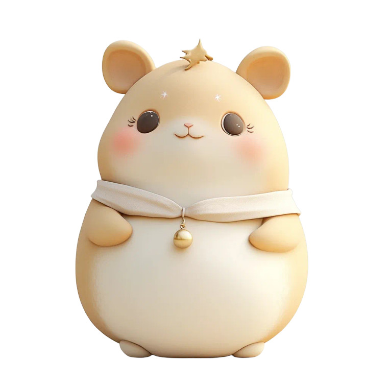 Cute Kapibara Nightcap Scarf Vinyl Car Decal Sticker – Waterproof & UV-Resistant 4.0"