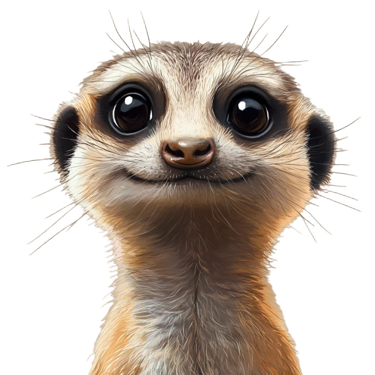 Cute Meerkat Vinyl Car Decal Sticker – Waterproof & UV-Resistant 4.0"