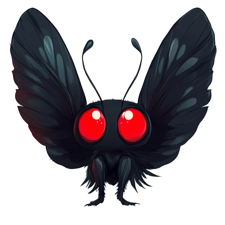 Cute Mothman Chibi Art Vinyl Car Decal Sticker – Waterproof & UV-Resistant 4.0"