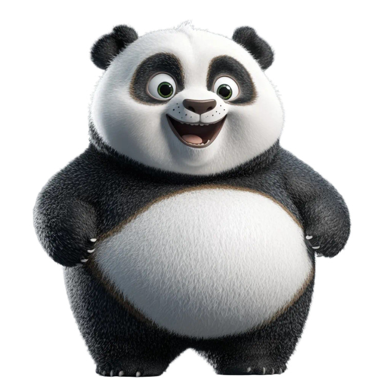 Cute Panda 3D Design Vinyl Car Decal Sticker – Waterproof & UV-Resistant 4.0"