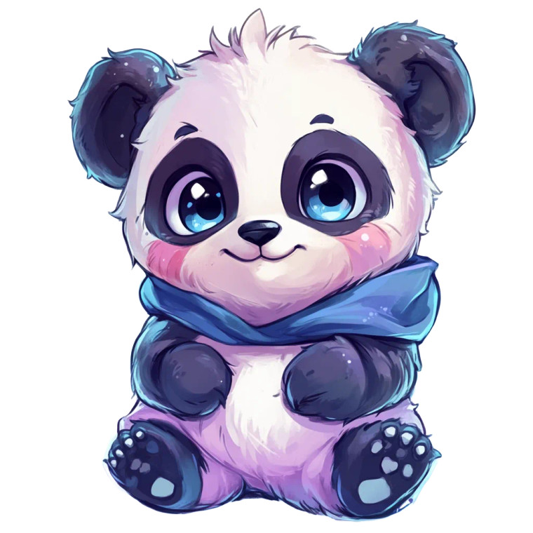 Cute Panda Vector Vinyl Car Decal Sticker – Waterproof & UV-Resistant 4.0"