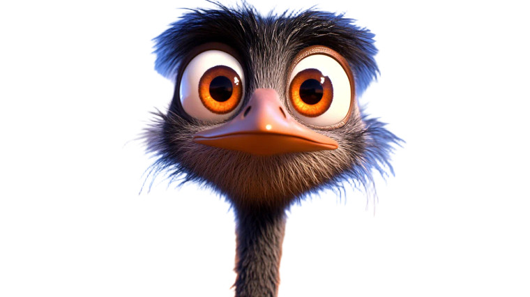 Cute Pixar Emu Outback Vinyl Car Decal Sticker – Waterproof & UV-Resistant 7.14"