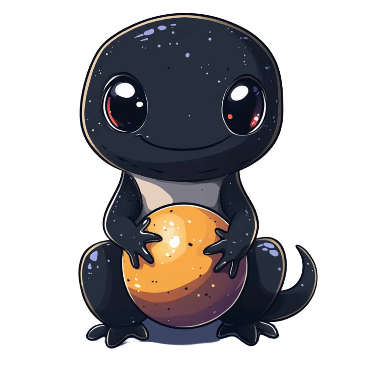 Cute Salamander Bowling Vinyl Car Decal Sticker – Waterproof & UV-Resistant 4.0"