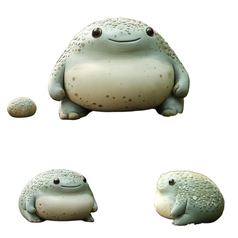 Cute Small Fat Creature Vinyl Car Decal Sticker – Waterproof & UV-Resistant 4.0"