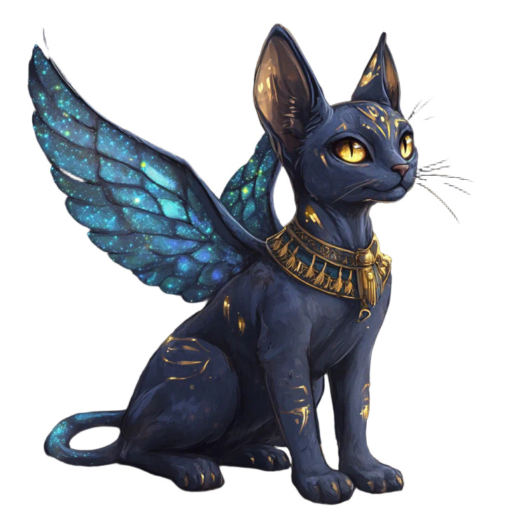 Cute Sphinx Warlock Familiar Vinyl Car Decal Sticker – Waterproof & UV-Resistant 4.0"