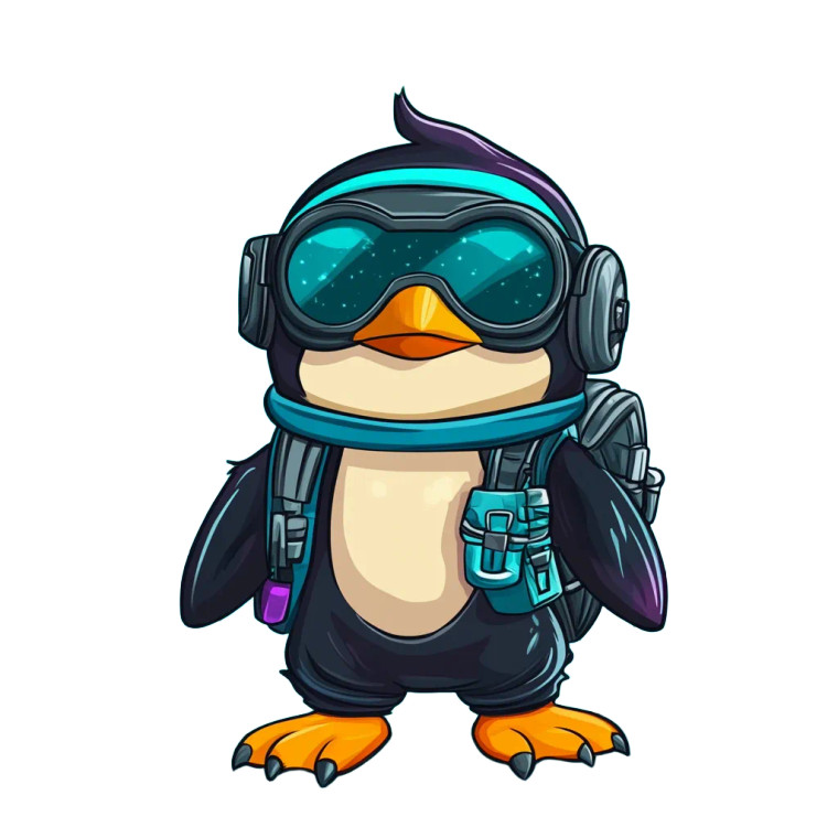 Cute Spy Penguin Vinyl Car Decal Sticker – Waterproof & UV-Resistant 4.0"