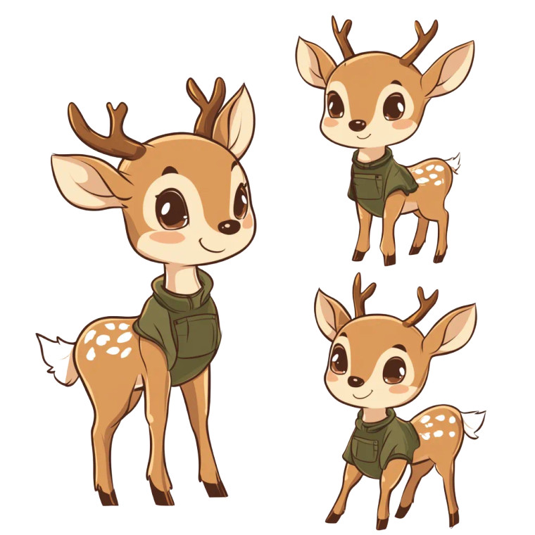 Deer Mascot Vector Vinyl Car Decal Sticker – Waterproof & UV-Resistant 4.0"