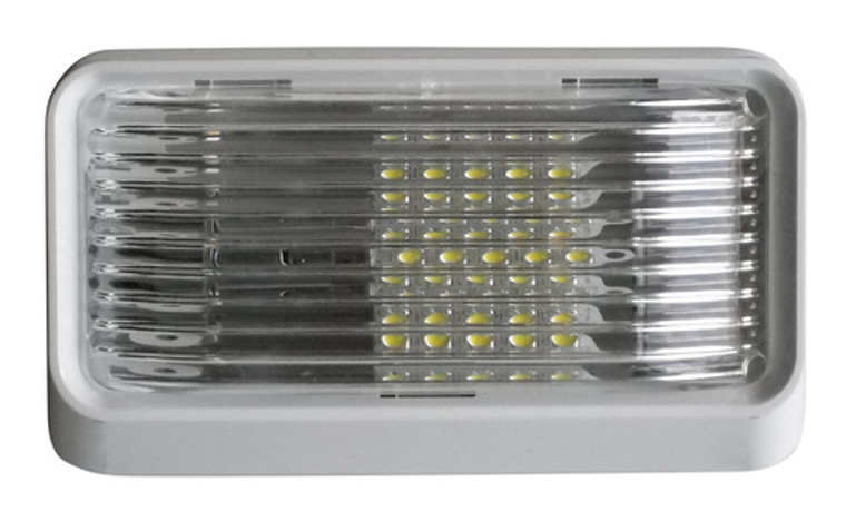 Valterra Surface Mount LED Porch Light | Diamond Group | Clear Lens | 175 Lumens | Weatherproof