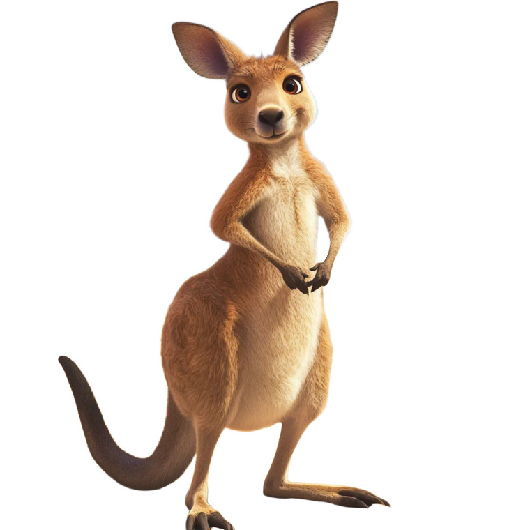 Disney Kangaroo Outback Vinyl Car Decal Sticker – Waterproof & UV-Resistant 4.0"