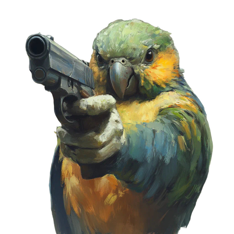 Duolingo With Pistol Vinyl Car Decal Sticker – Waterproof & UV-Resistant 4.0"