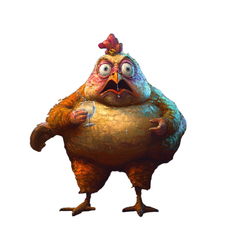 Fat Turkey Shocked News Vinyl Car Decal Sticker – Waterproof & UV-Resistant 4.0"
