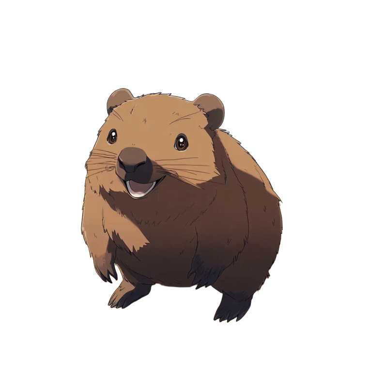 Female Wombat Talking Australian Vinyl Car Decal Sticker – Waterproof & UV-Resistant 4.0"